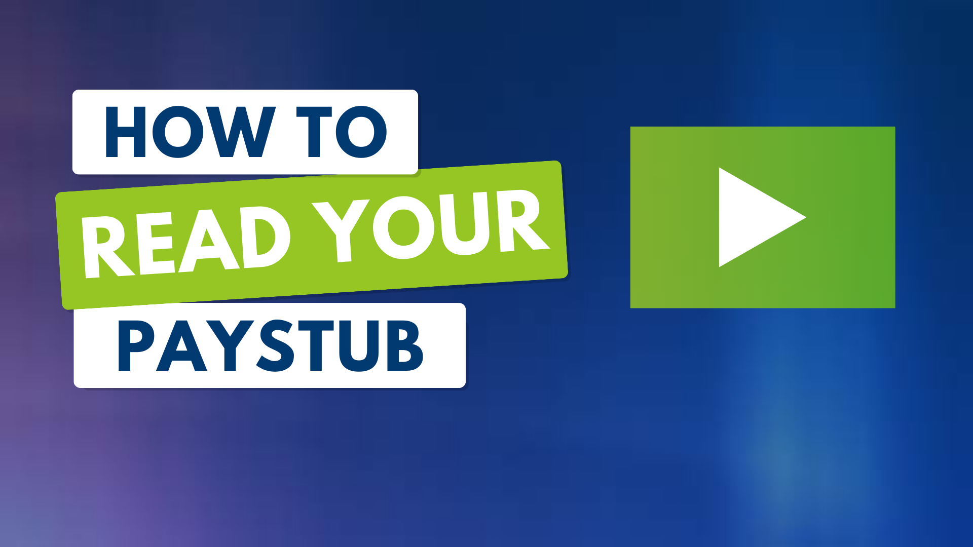 Watch: How To Read Your Paystub | Virginia Credit Union